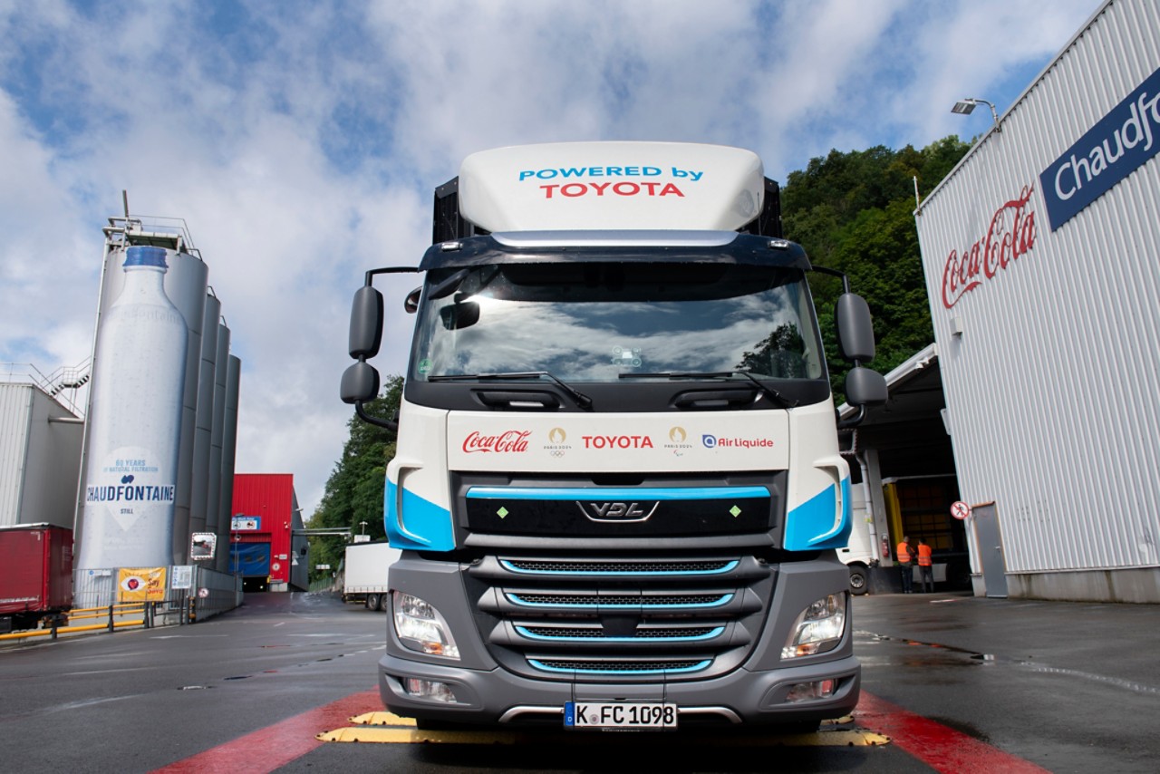 Toyota tester brintlastbil med Coca-Cola og Air Liquide